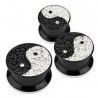 Plug dévissable acrylique yin yang multistrass (ACRY30)