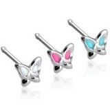 Piercing nez droit 0,8mm 34 - Papillon