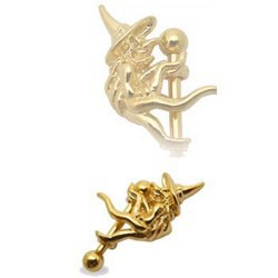 Piercing arcade plaqué-or 13 - Lutin
