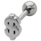 Piercing langue 28 - Dollar