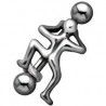 Piercing arcade micro-barbell 04 - Homme grimpeur