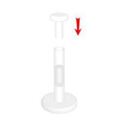 Piercing langue discret retainer B