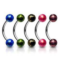 Piercing pour arcade acry 21 - Pétrole