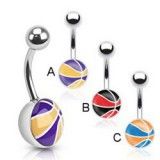 Piercing nombril logo basket