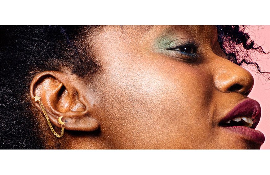 Chaine avec piercing hélix