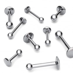Piercing labret pour piercing cheek, joue , fossette