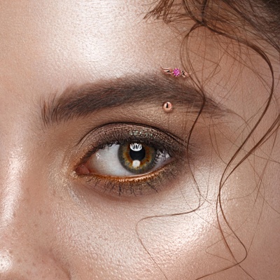  Piercing arcade gold-ip rose ange 