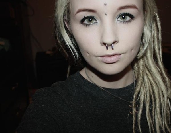  Piercing bridge vertical et septum 