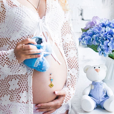  Piercing nombril grossesse Baby on board 
