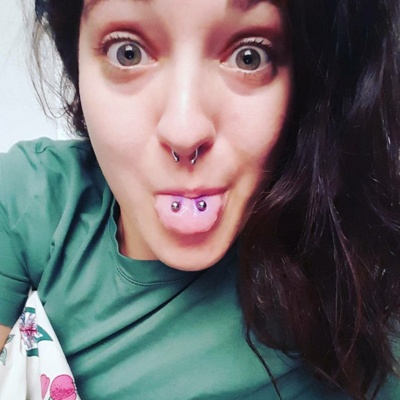  Piercing venom ou double piercing langue avec septum 