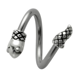 Spirale pour piercings du cartilage de l’oreille