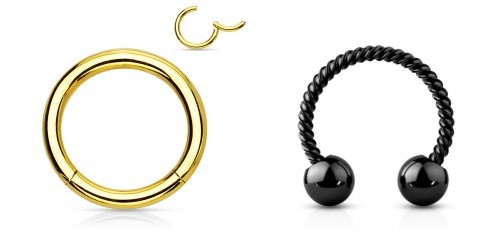 Anneau et circulaire piercing conch