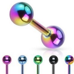 Barbell pour piercing bridge