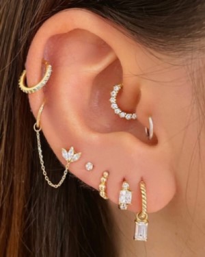 Page d'information sur les piercings de l'oreille