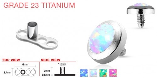 Piercing microdermal pour piercing anti-arcade