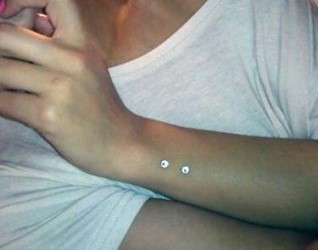 le piercing du poignet