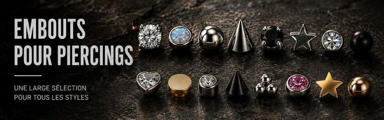 Embouts Piercing : Boules, Strass, Pointes & Styles Variés