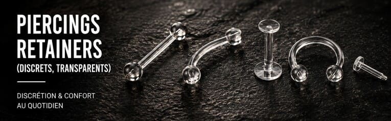 Piercing Transparent : Retainers Discrets & Invisibles | Piercing Abondance