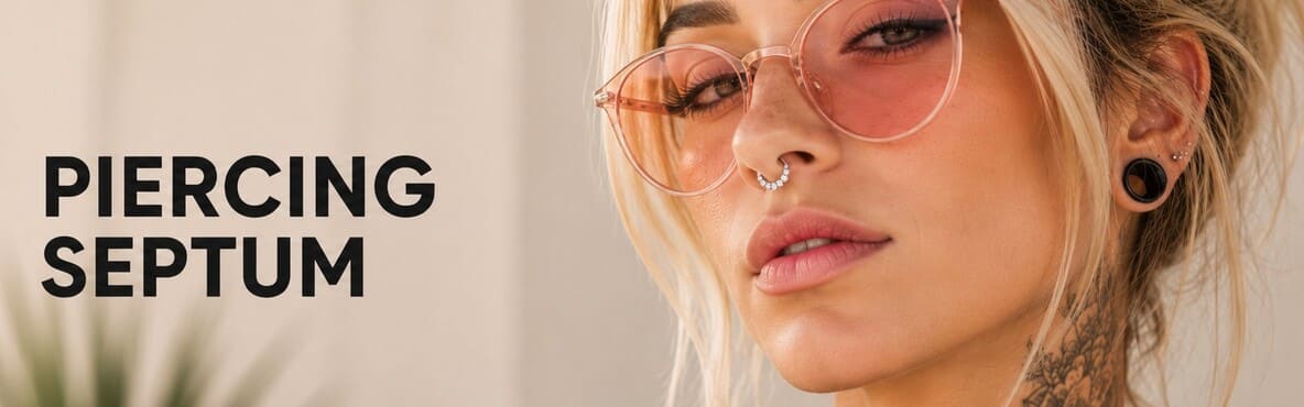 Piercing Septum : Anneaux, Clickers & Bijoux Tendance