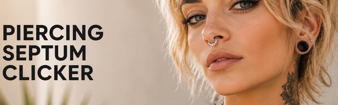 Piercing Septum Clicker : Facile à Mettre & Bijoux Tendance