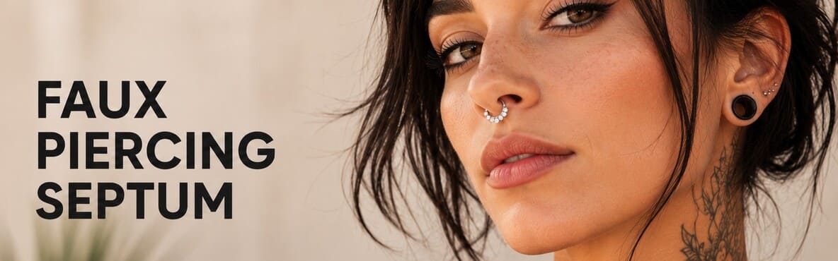 Faux Piercing Septum : Sans Perçage & Effet Réaliste