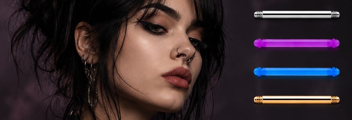 Piercing langue barre : barbell, tailles & styles | Livraison rapide