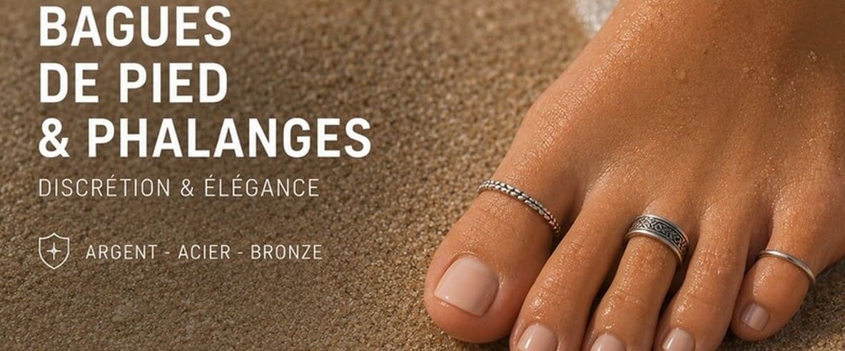 Bagues de pied & phalanges argent, acier | Tendance