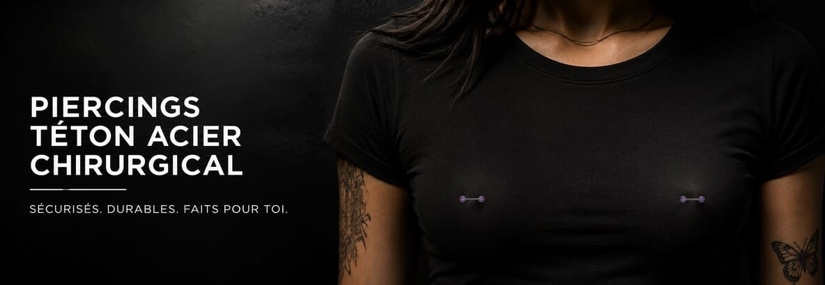 Piercing téton acier chirurgical : solide & pas cher | Livraison rapide