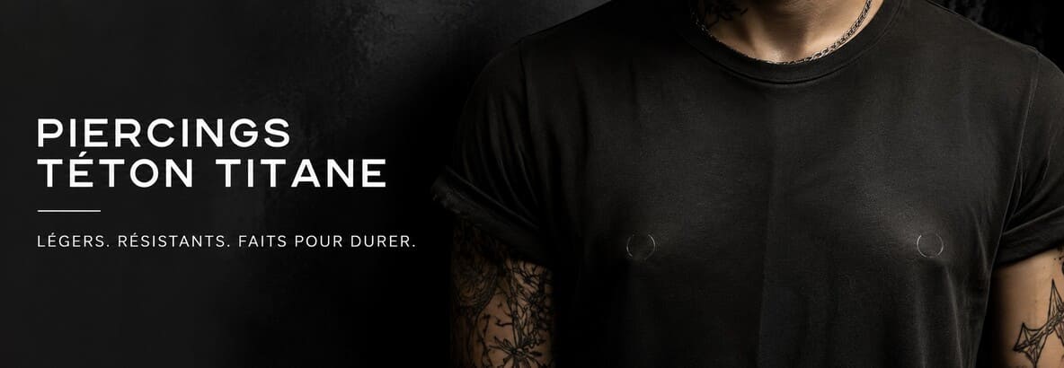 Piercing téton titane : hypoallergénique & durable | Livraison rapide