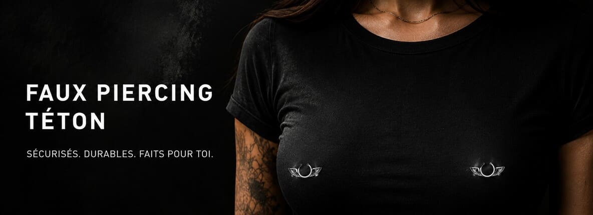 Faux Piercing Téton : Sans Perçage, Réaliste & Confortable