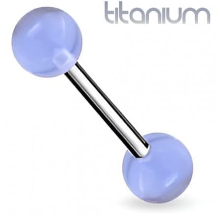 Piercings langue titane
