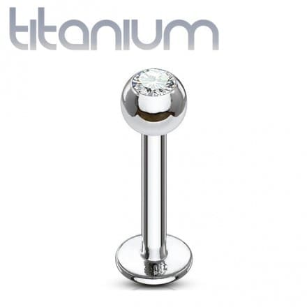 Piercing lèvre titane