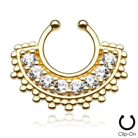 Faux piercing septum